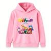 Kids Boys Girls Cartoon Character Print Pullover Hoodie, Casual Long Sleeve Warm Loose Sweatshirt for Toddlers Children Daily Wear Gift