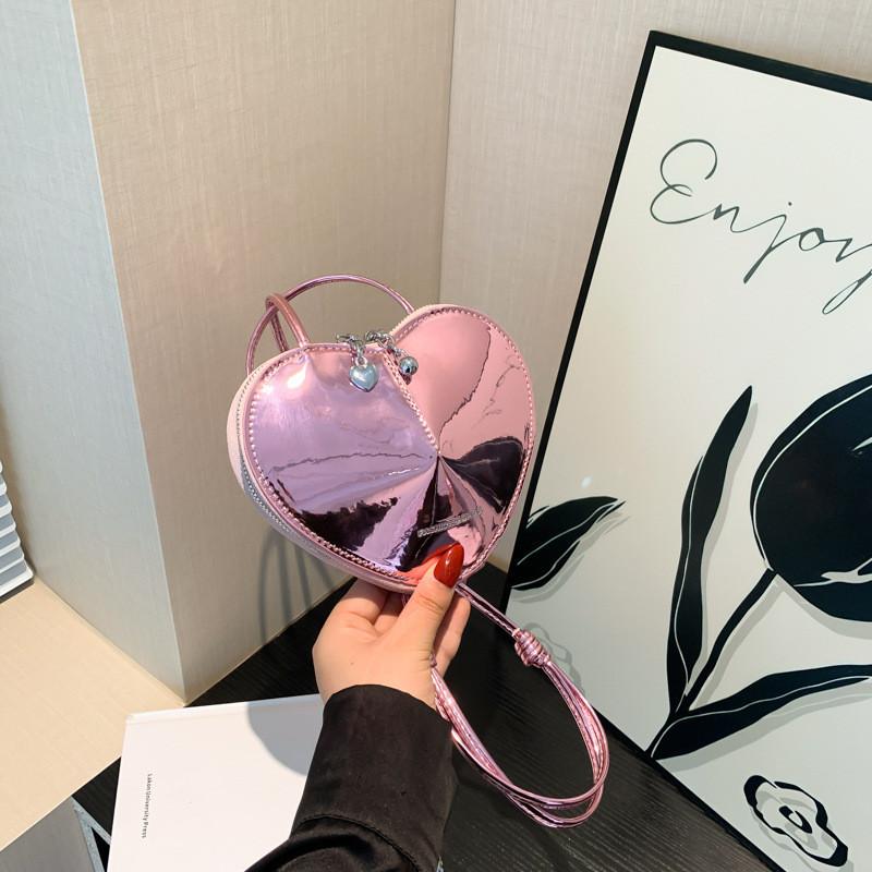 Adorable Heart-shaped Mini Bag 2024 Summer New Parent-child Shoulder Bag