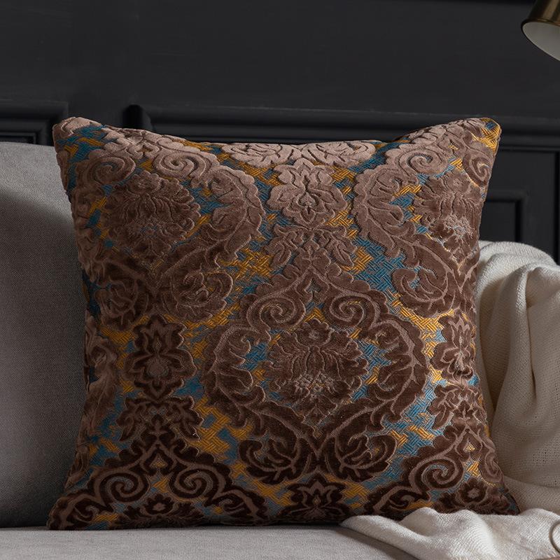 45x45/50x50cm Europäische Samt-Kissenhülle Luxuriöse Jacquard-Kissenhülle 2026 Neu Weiches Dekokissen für Sofa Wohnzimmer