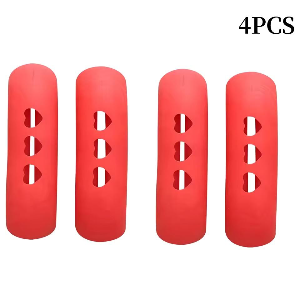 2/4Pcs Silicone Pan Handle Cover Heat Insulation Covers Pot Ear Clip Non-slip Steamer Casserole Pan Handle Holder Kitchen Tools