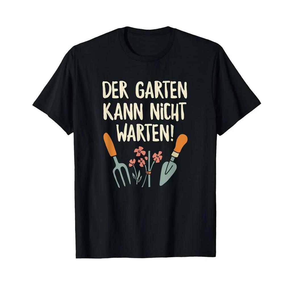 The Garden Cant Wait Funny Gardener T Shirt Vintage Top For Everyday Wear Fashion Versatile Comfortable Soft Unisex