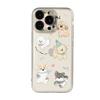 Cute Puppy Collage Clear Phone Case, Kawaii Dog Shockproof Soft Cover for iPhone