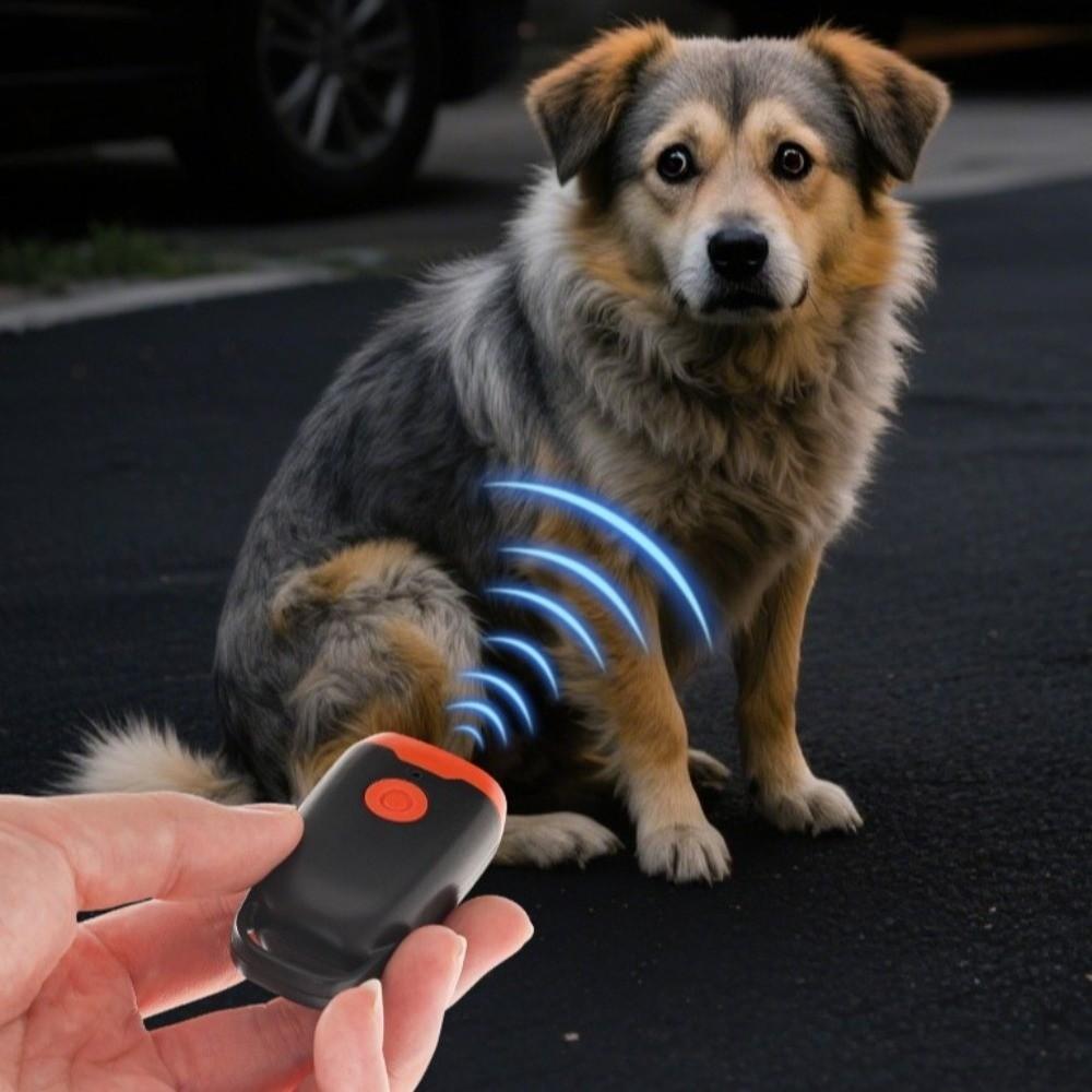 Handheld Ultrasonic Dog Repeller LED Light Bark Deterrent Device Anti Barking Device Pet Training