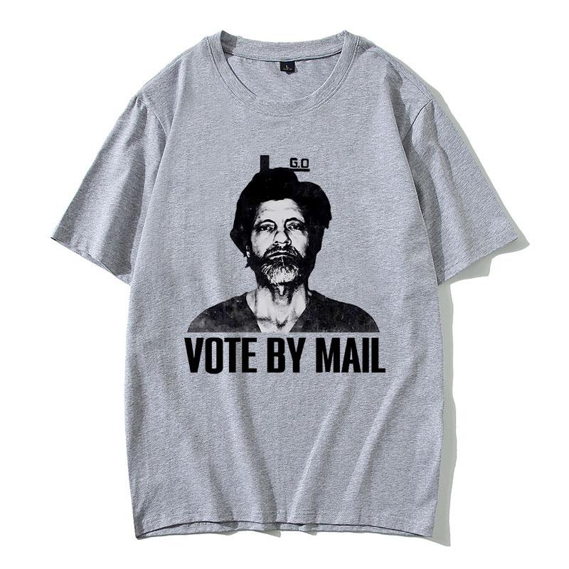 Hlasujte Bt Mail Ted Kaczynski Fotografie tričko Dámská móda Ležérní Vtipné Krátký rukáv Módní trička Vintage Streetwear