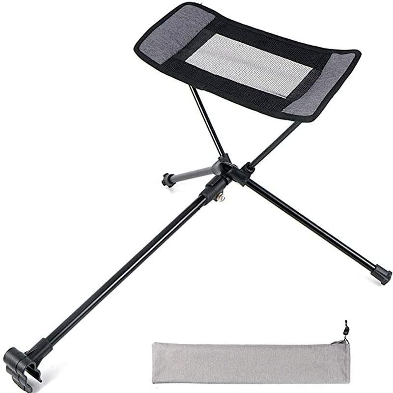 

Портативная складная выдвижная подставка для ног, подставка для ног, набор стульев для кемпинга, складное кресло-качалка с откидной спинкой, лунное кресло, пляжное кресло серый