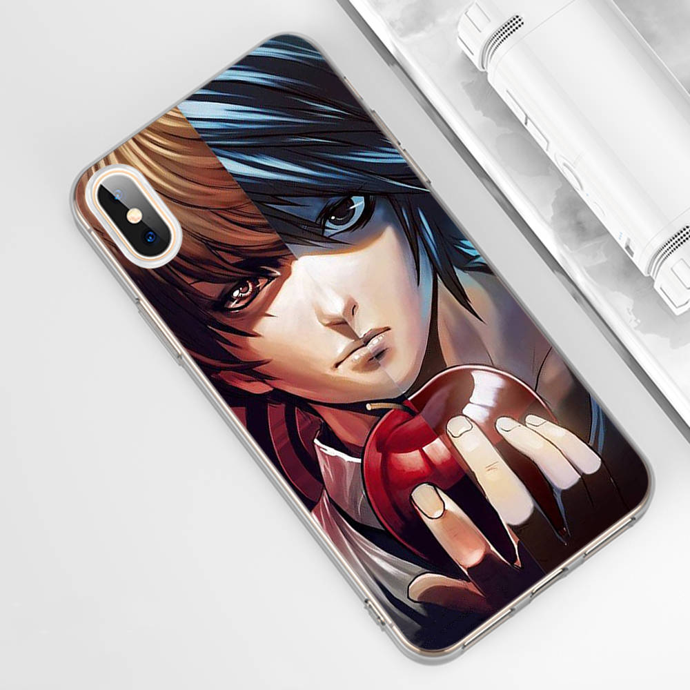 DT40 Anime Death Note Case for Samsung A04 A14 A23 A34 A54 M23 M33 M52 M53 Realme 10 9 C30S C35 C55 VIVO Y02S Y21 Y33S Y51 X80 Pro Clear Cover