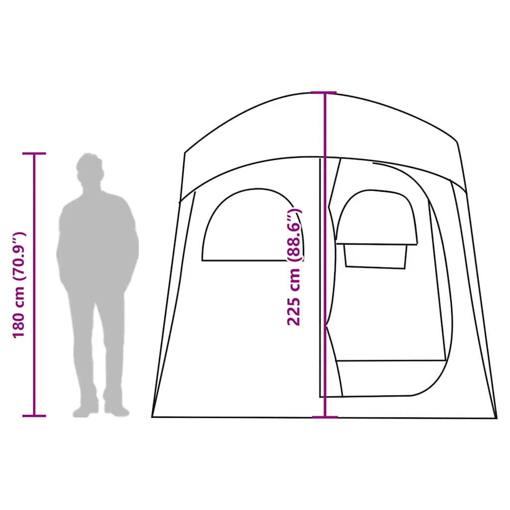 Shower Tent for 2 Persons Camouflage Pattern Waterproof