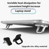 2Pcs Laptop Stand Mini Suporte de Metal Portátil Dobrável Nvisible Laptop Riser Bracket Para Macbook Notebook Stand Cooling Holder