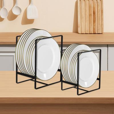 Compact Plate Stand for Kitchen Organization and Display