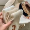 Polyester Wool Snow Boot Socks Solid Color Winter Warm Thick Socks Fashion Women Wool Socks  Women