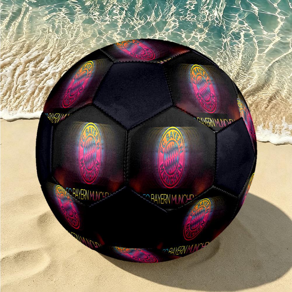 1 pz Pallone da Calcio Bayern Monaco Stemma Taglia Standard 5, Pallone da Calcio Resistente per Allenamento a Scuola Parco & Intrattenimento Quotidiano zq71415