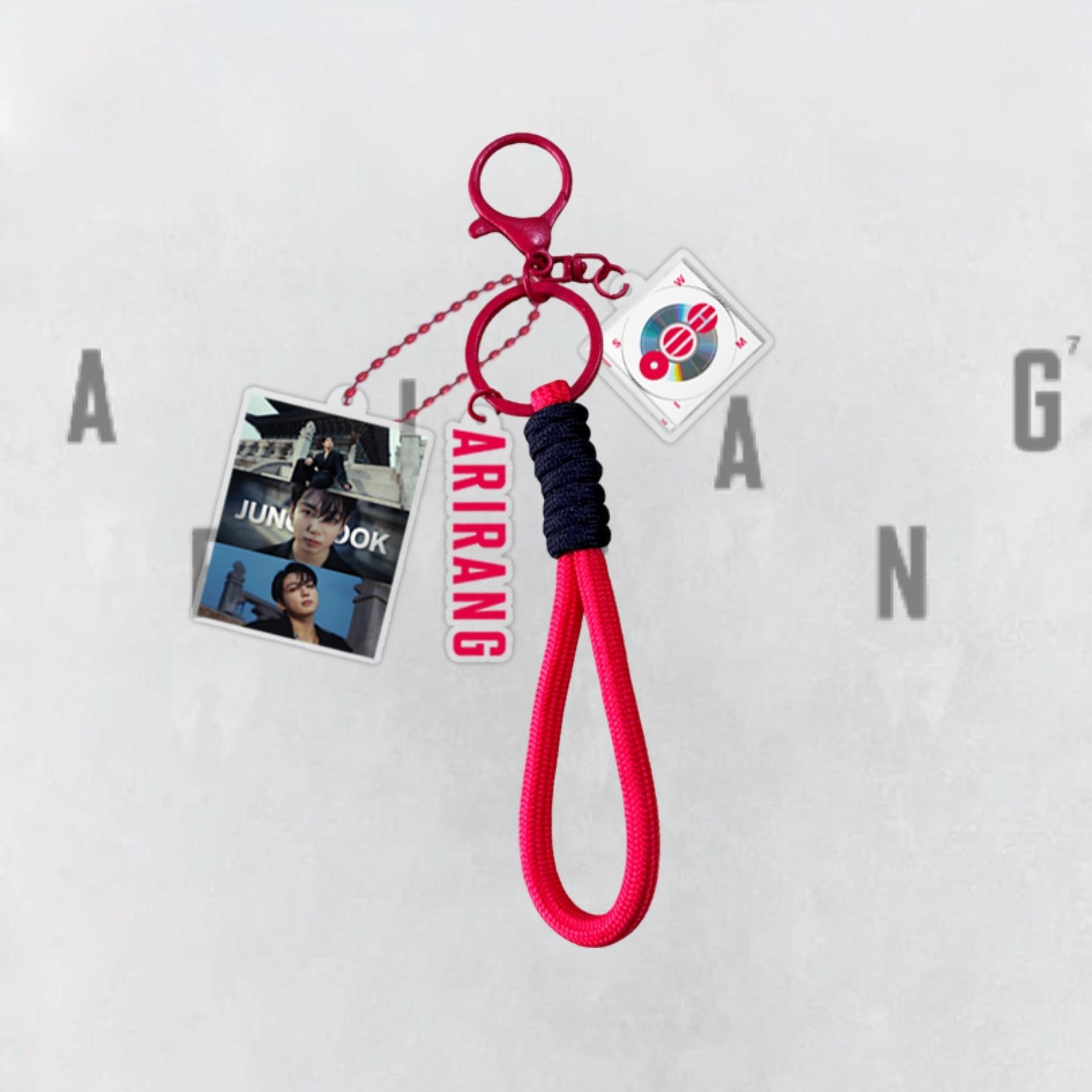 

Брелок с тематикой BTS ARIRANG, Шарм с фото Bangtan Boys на красном плетёном шнурке, Аксессуар для сумки фанатов Kpop ARMY, Подвеска для сумки Kpop-айдола для фанатов ARMY JUNGKOOK