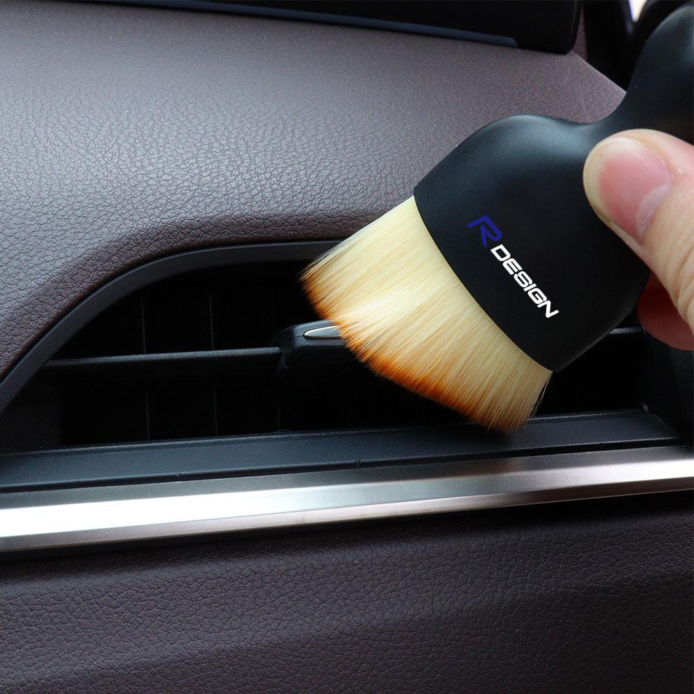 AABBF1 1/2PC Car Air Outlet Indoor Gap Dust Remover Tool Cleaning Fluff Brush For Volvo V90 V60 V40 XC90 C30 XC60 S90 S80 XC40 XC70 V50