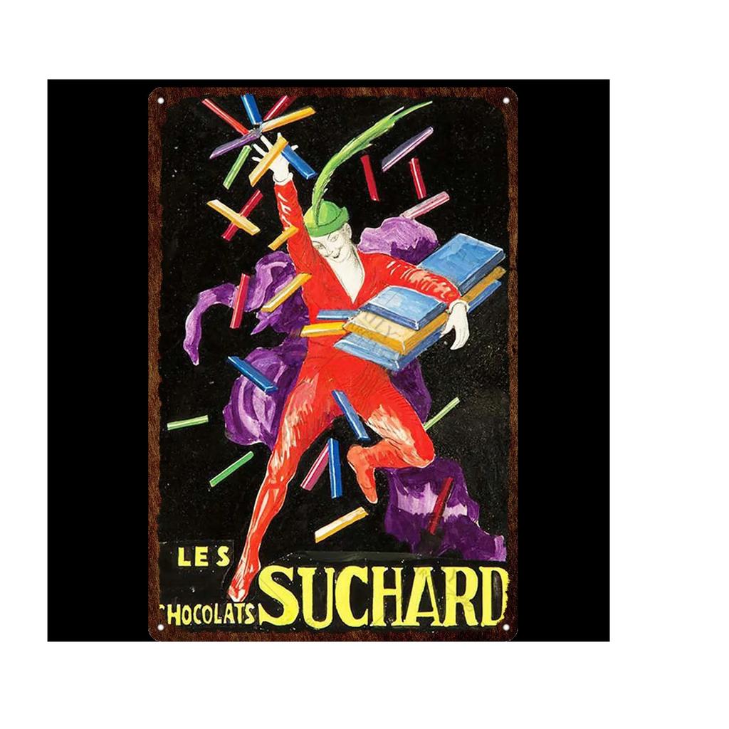 Vintage Chokladaffisch Godis Metallskylt Reklam Vägg Bar Hem Konst Kök Butik Retro Dekor Metall Väggmålning Dekoration