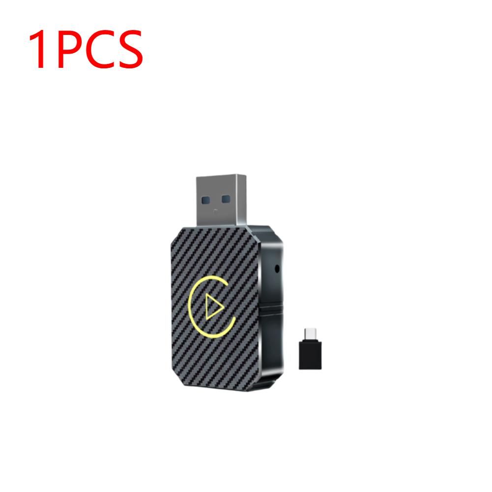 Q1M Smart Mini Box Wireless Carplay Android Auto Adapter Plug&Play Wireless Dongle for OEM Wired CarPlay/Andriod Auto Cars