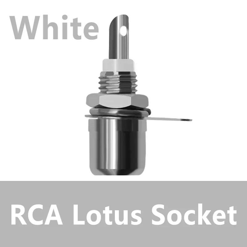 20/100Pcs RCA Connector RCA Audio Female Socket Adapter Nickel Plated RCA  Socket Plug Connector Panel Mount