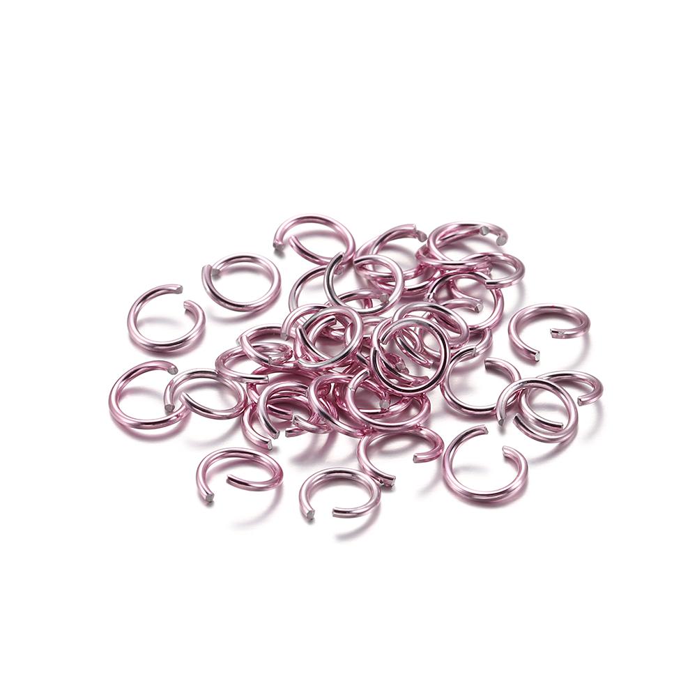 300Pcs/Lot 6 8 10 Mm Metal Colorful Open Jump Rings Split Rings Jump Rings Connectors For DIY Jewelry Making Findings Supplies
