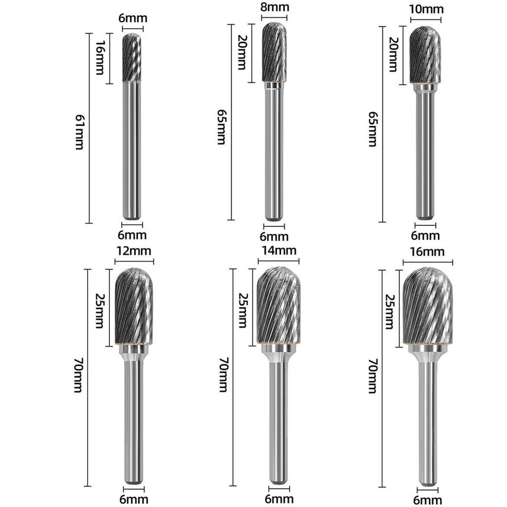 C-Type CX-Type Carbide Rotary Burr: Single/Double Cut Drill Bit for Engraving & Milling