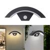 With Motion Sensor Outdoor Curved LED Wall Light  Outside Garden Porch
