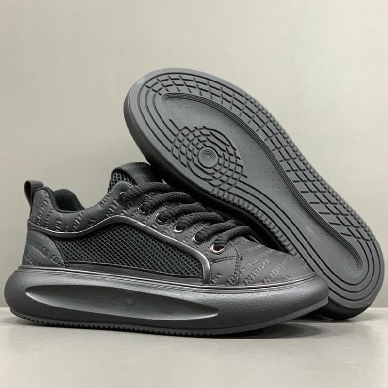 Sommer Herrenschuhe neue Mesh atmungsaktive dicke Grundplatte Schuhe Herren weiche Sohle Mode vielseitige lässige weiße Schuhe