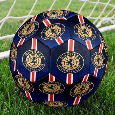 Rangers FC Indoor Soccer Ball Size 5 Colorful All Ages Machine Stitched PVC Competition Ready Durable High-Bounce