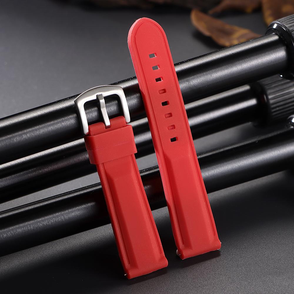 18mm 20mm 22mm 24mm Quick Release Rubber Watch Strap Silicone Watch Band Watch Replacement Watchband for Seiko for Citizen