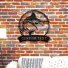 Custom Metal Marlin Wall Art Sign for Fishermen Home Garden Gift