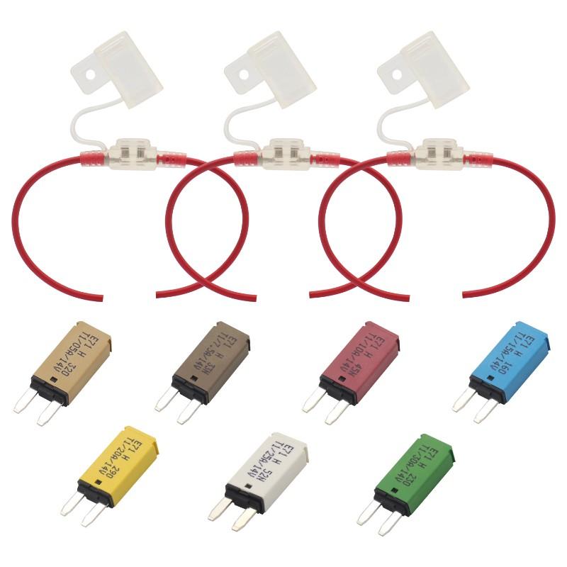 Automatic Reset E7 Fuse Holder Fuse Set For Marine Boat RV Truck Vehicle 5A 7.5A 10A 15A 20A 25A 30A