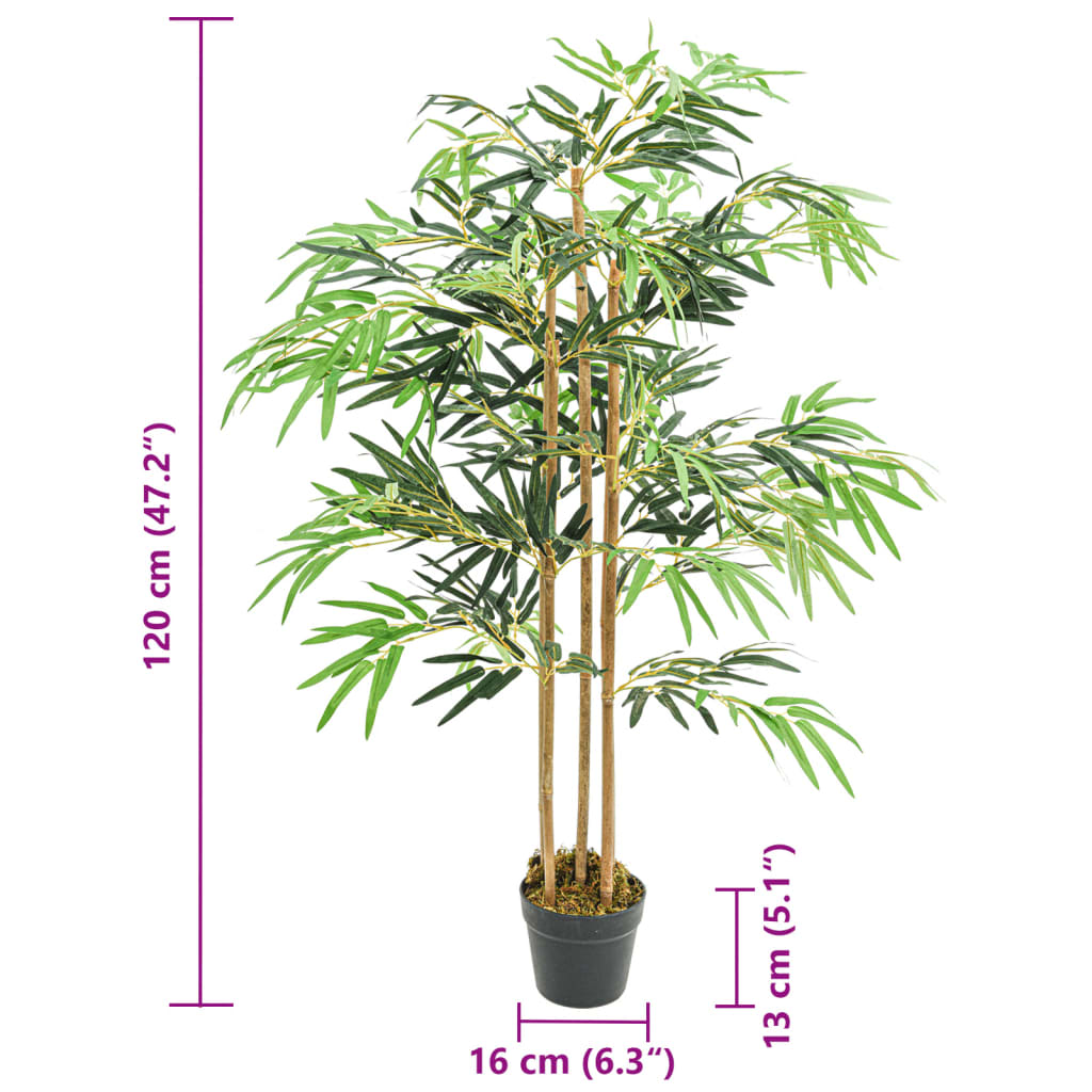 Vidaxl Artificial Bamboo, 730 Leaves, 120 Cm, Green