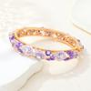 Vintage Hollow Out Flower Bracelet Traditional Women's Wrist Jewelry Filigree Enamel Bangle  Party