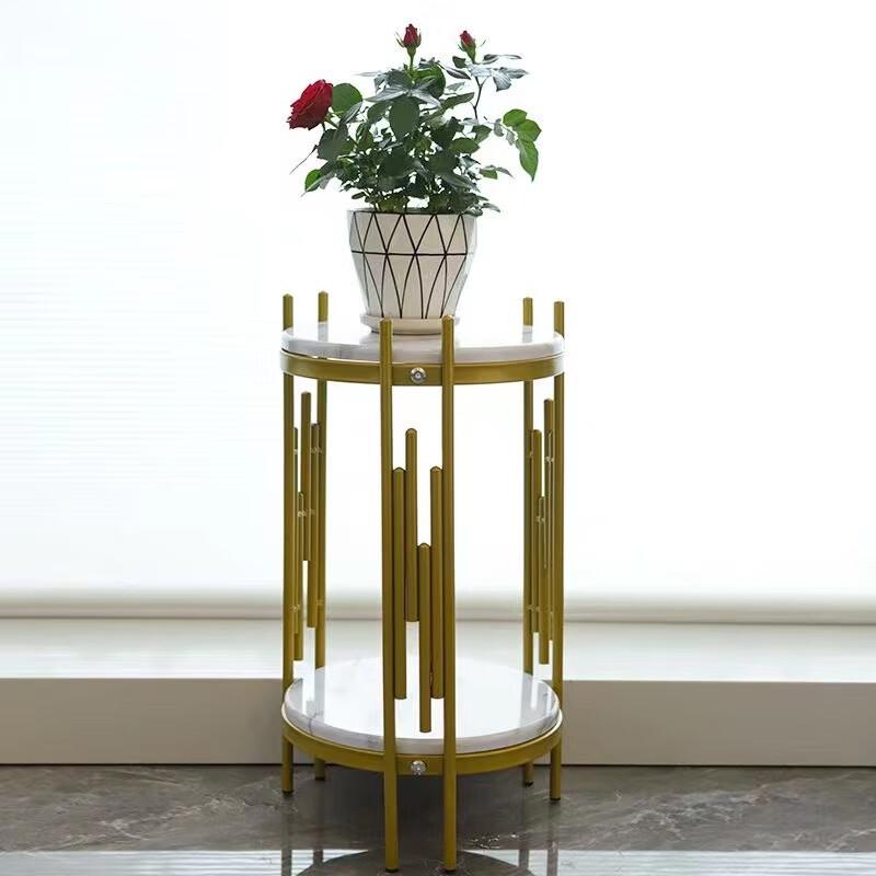 Miling Gold Iron Art Flower Stand