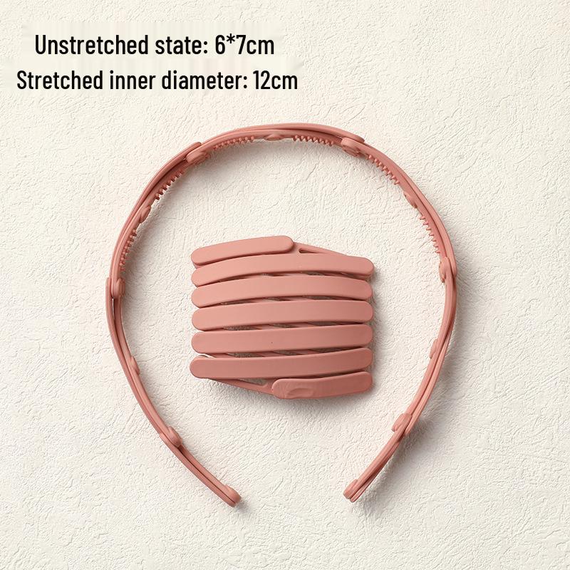 2024 Pearl Retractable Folding Headband: New Hair Accessory for Women, Combats Frizzy Hair, Ideal for Washing Face
