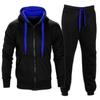 Fashion Clothes Mens Full Zipper Hoodie Sweatpants Set Casual 2 Pieces Tracksuits Fashion Running Sweat Suits