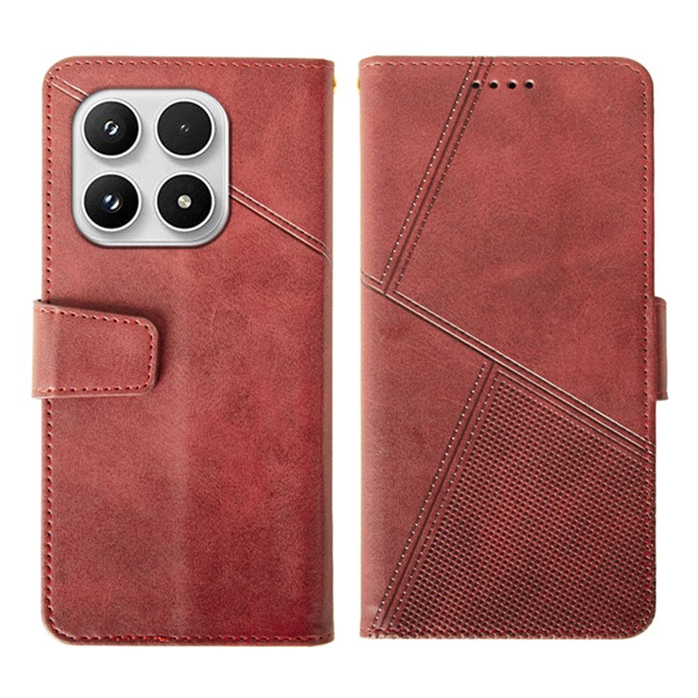 IDEWEI For Xiaomi 17 Case Leather Wallet Phone Cover Stand Calf Texture