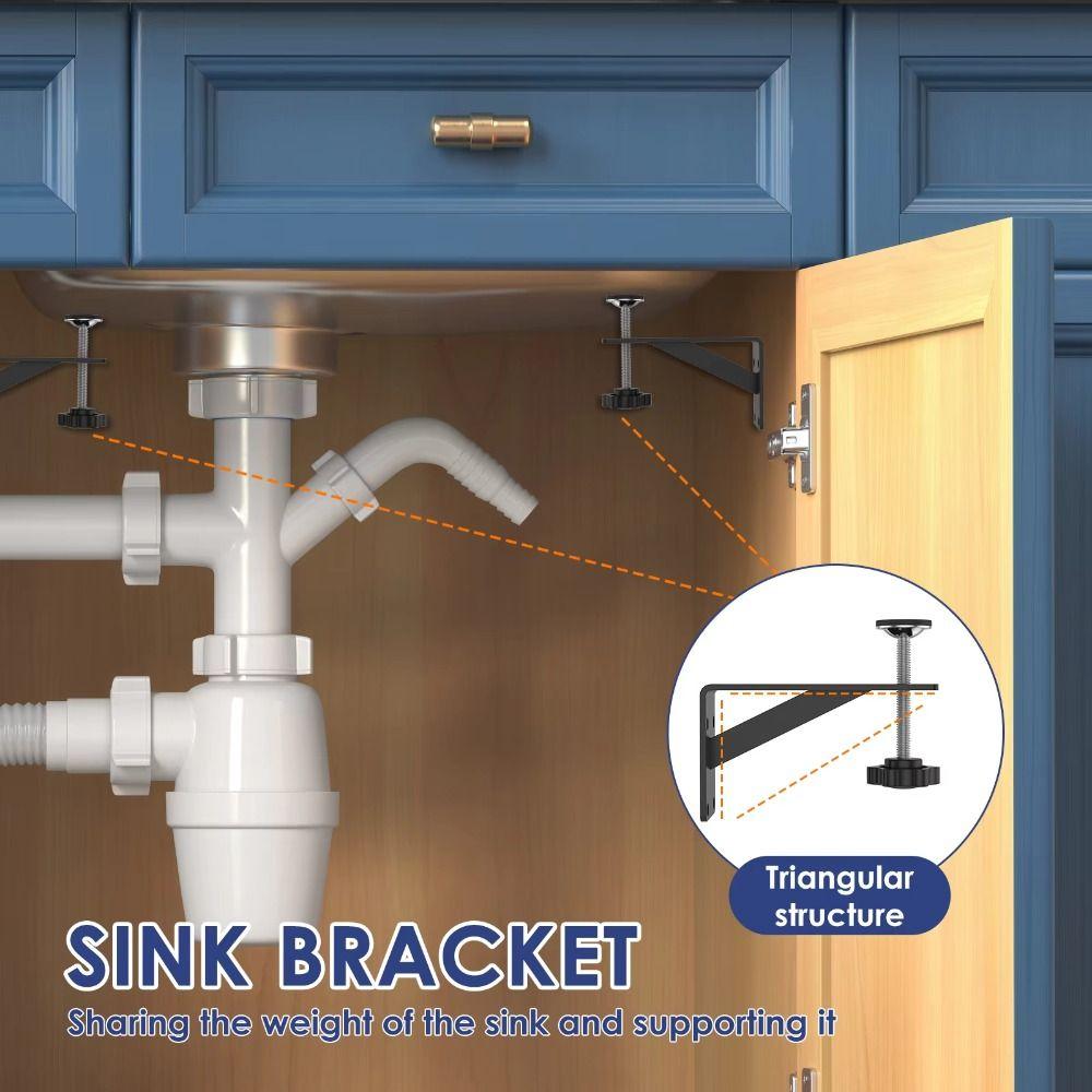 Heavy Duty Sink Installation Kit Easy Installation Pedestal Sink Support  Undermount Application