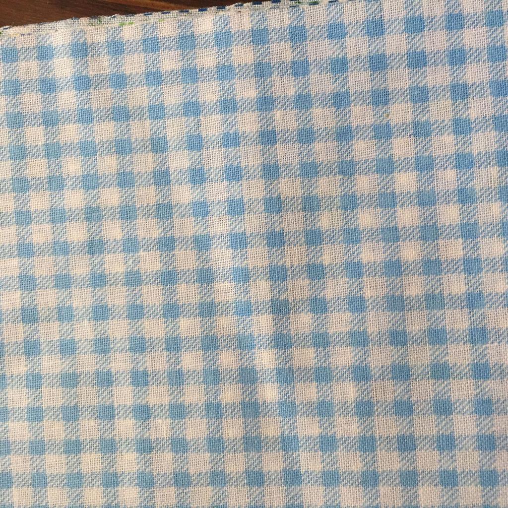 Blaues florales reines Baumwollstoff-Set - 25*25 für DIY-Masken