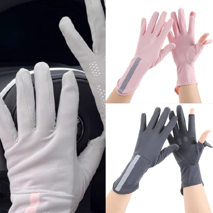 Two Finger Exposed Cycling Gloves Breathable Cooling Gloves for Outdoor Sports
