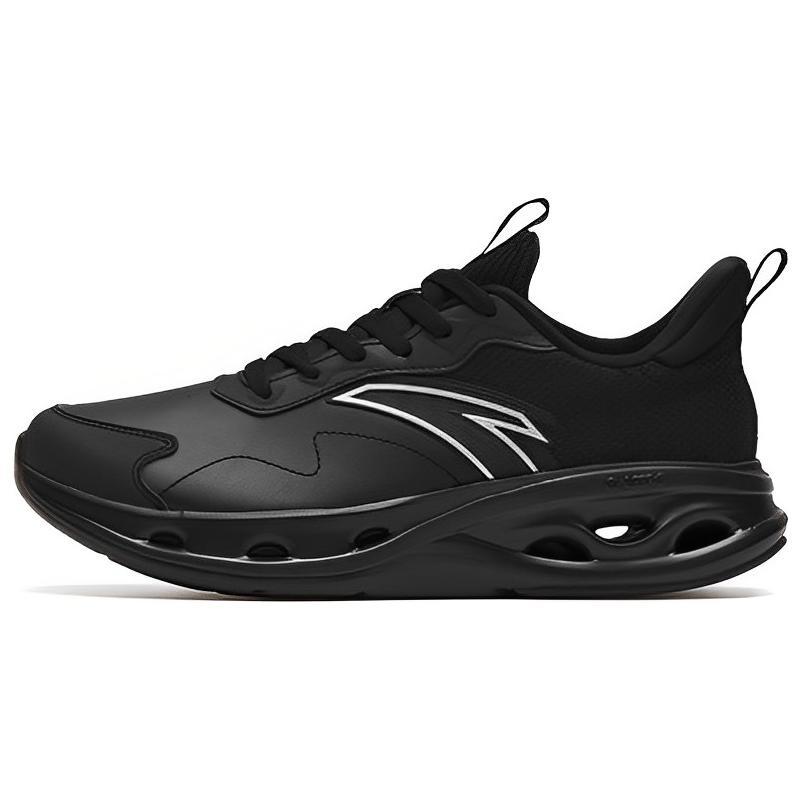 New Anta Breathable Lightweight Rebound Low-Top Running Shoes Men's Bright Black 112315575-7