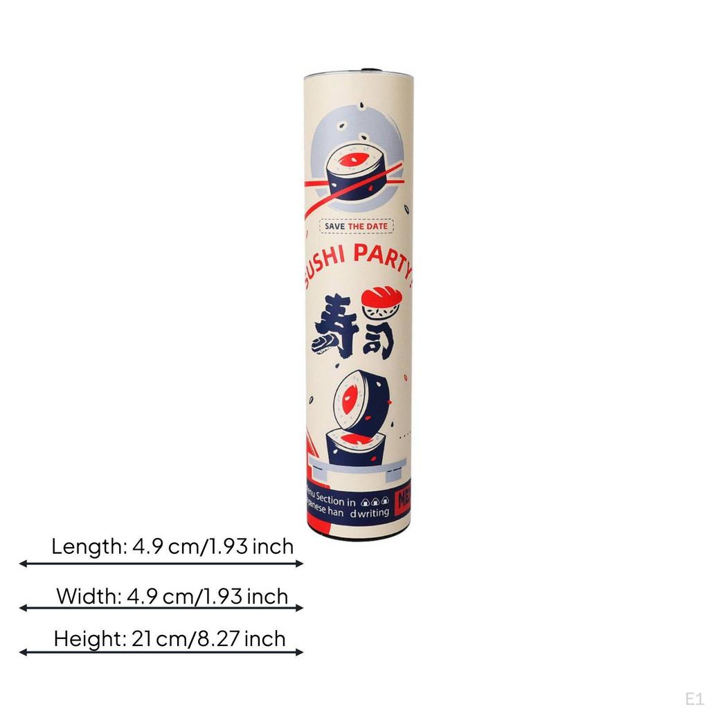 Push-up Sushi Tube Recyclable Paper Canister Sturdy