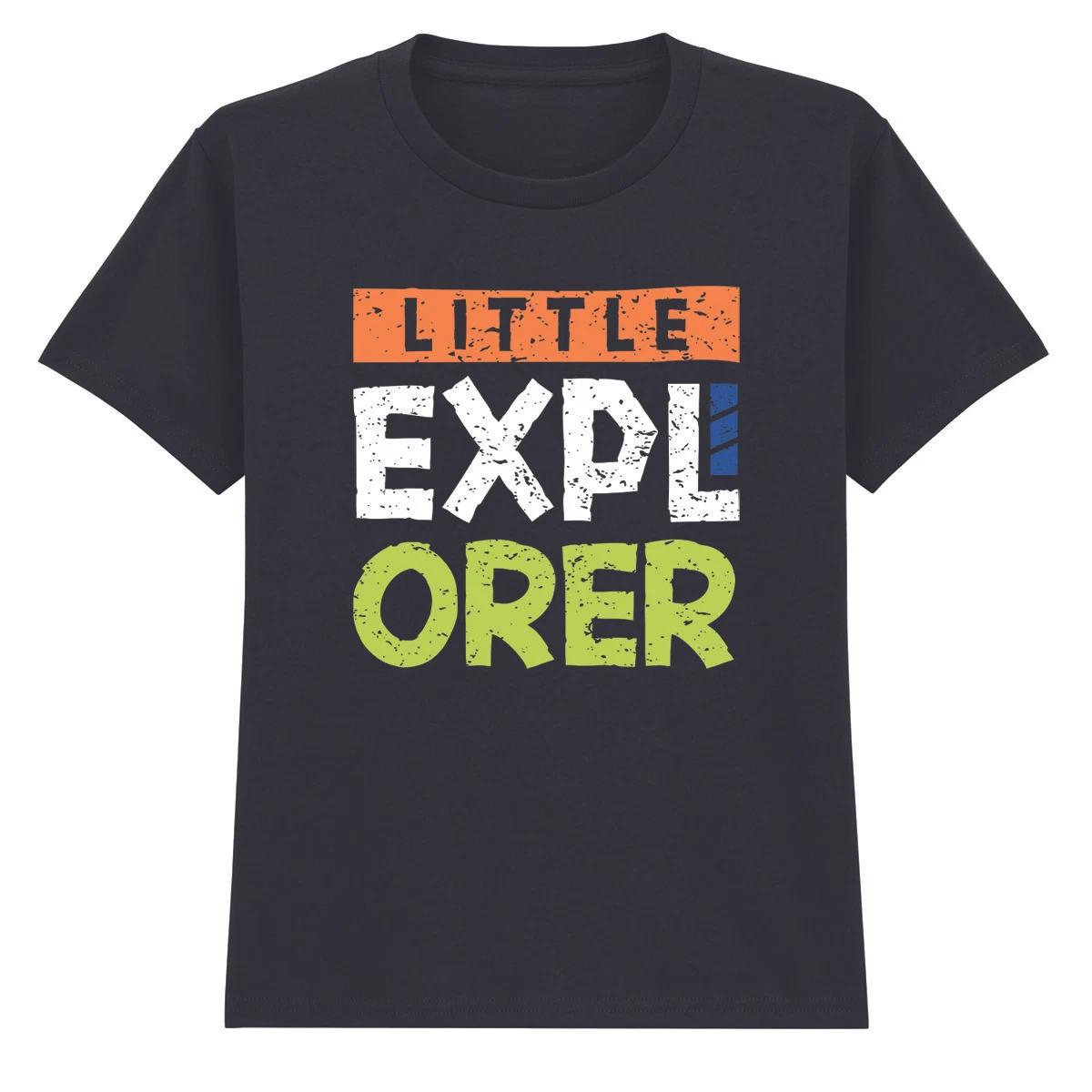 Little Explorer Exploration Adventure Kids T-Shirt Boys Girls Tee 140