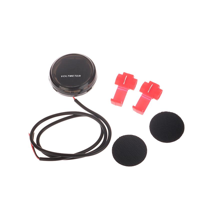 

Світлодіодний круглий вольтметр 10-150 В електричний автомобільний акумулятор автомобільний мотоцикл модифікований дисплейний стіл універсальні аксесуари для електричних мотоциклів білий