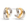 Yori Special Shape Hollow Double C Stud Earrings for Women 18K PVD Plated Popular Jewelry Wholesales Accessories
