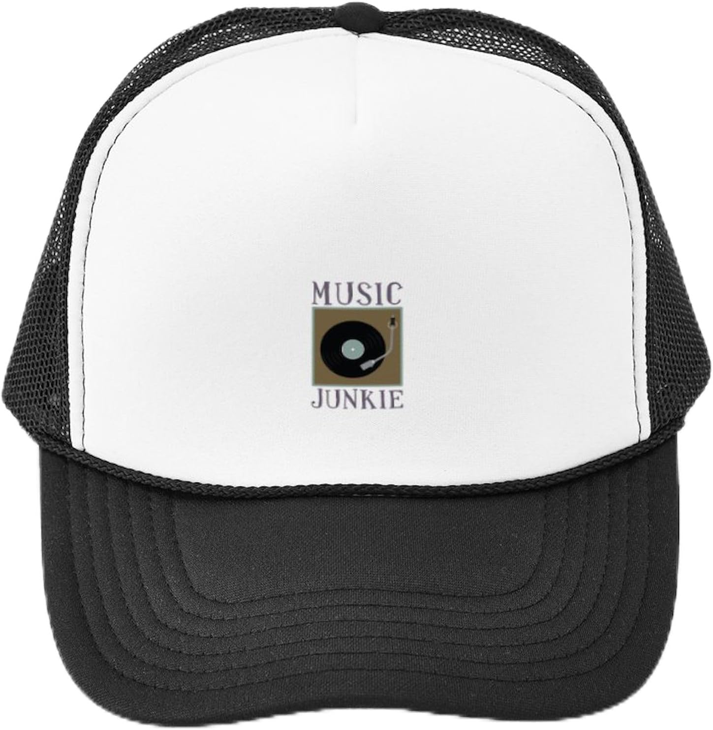 

Music Recorder Flute Notes Mesh Trucker Hat Adjustable Unisex Polyester Outdoor Snapback Cap One Size