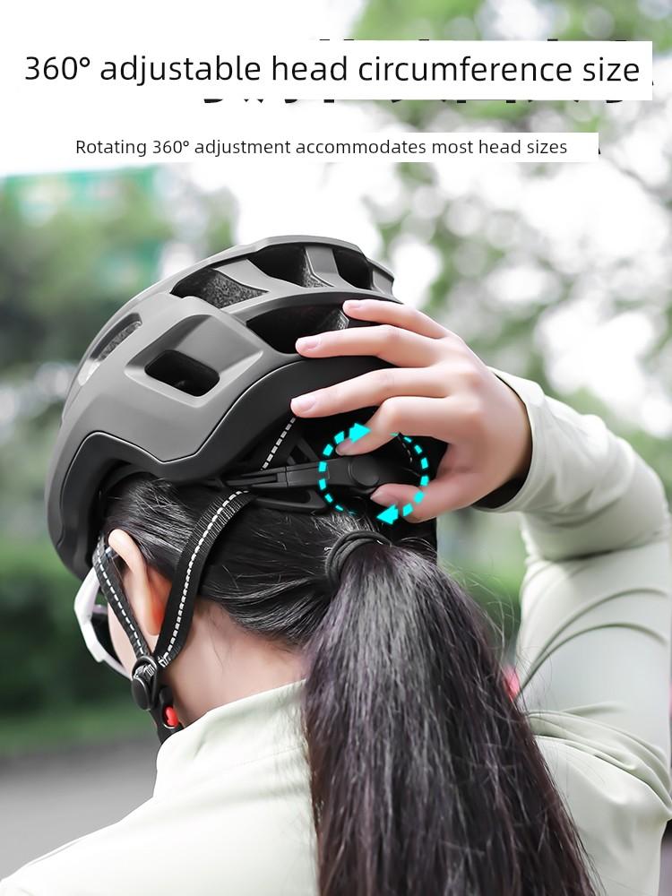 Mountain Road Bike Helmet, Aerodynamic Wind-Breaking Safety Helmet, Cycling Full-Face Helmet for Men, Women, and Teenagers