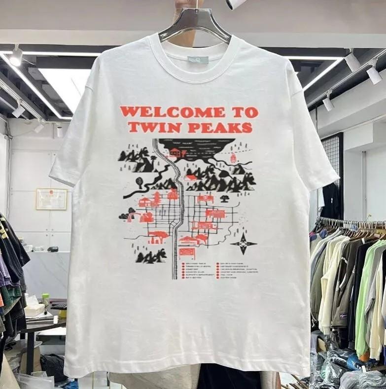 Twin Peaks Shirt Welcome to Twin Peaks Tshirt White Short Sleeve Unisex S5XL Unisex T-Shirt S