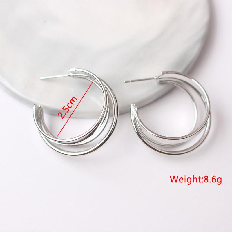 New Exaggerated Twist Metal Dangle Earrings for Women Gold Color Punk Fashion Female Hanging Earrings Boho Geometry Ear Zircon