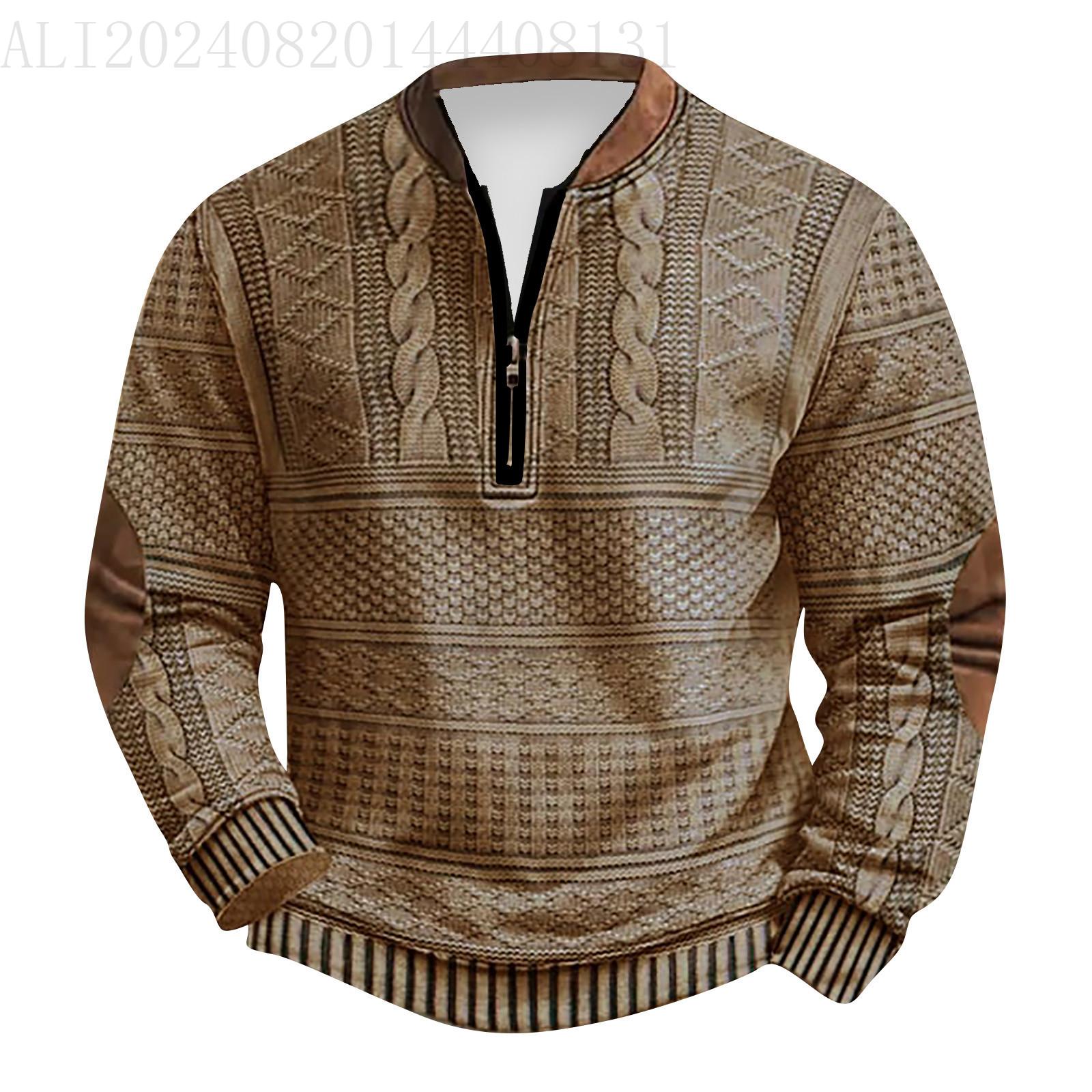 

Мужская повседневная толстовка в стиле ретро с градиентным принтом XL