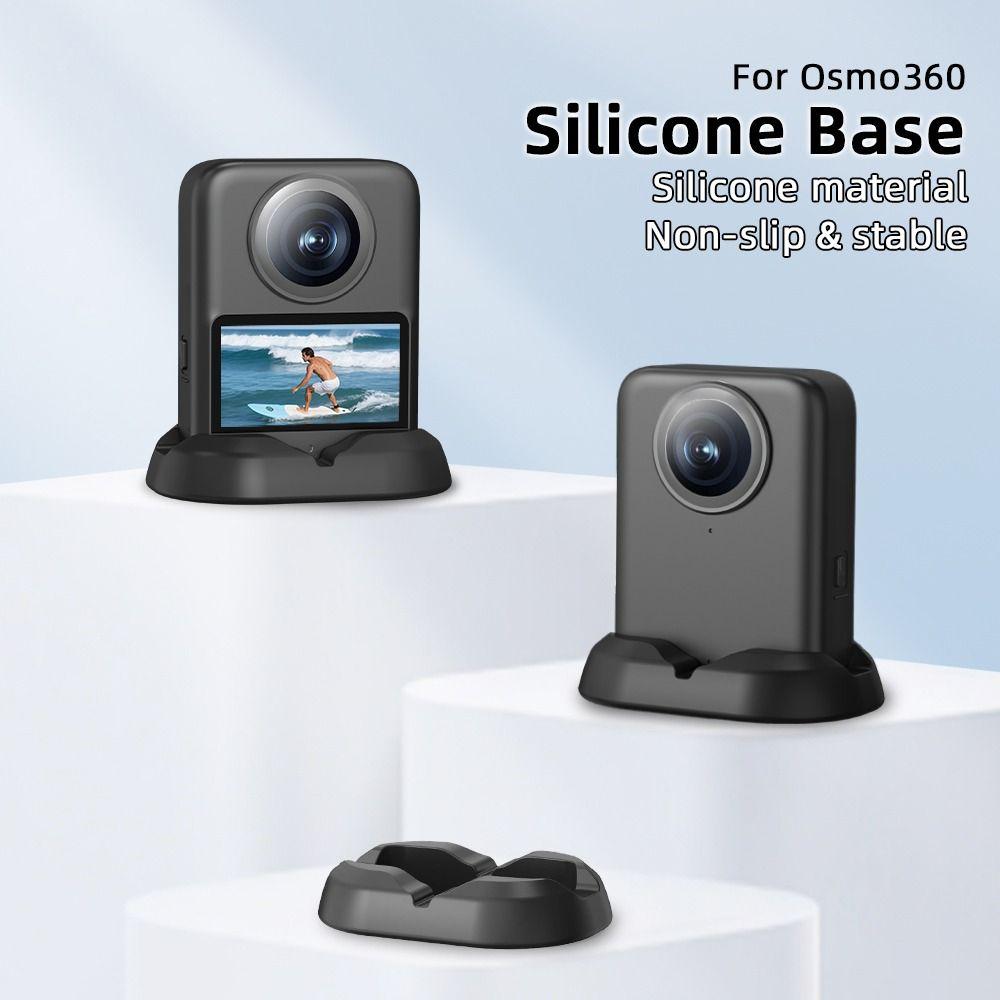 Silicone Desktop Base Durable Support Holder Mount Stand for DJI Osmo 360 Action Camera Accessories