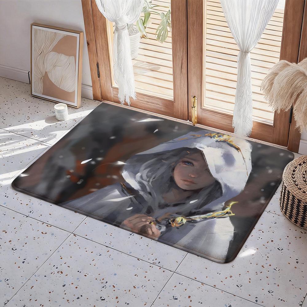 Anime G Ghost Blade Floor Mat Eco  Flannel Doormat Non Slip Odorless Indoor Floor Rug Soft Short Plush Home Mat