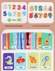 Children's Educational Toy: Alphabet Matching Magnetic Puzzle Board with Uppercase & Lowercase Letters and Number Learning Cards